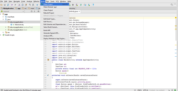 RatingBar Android App