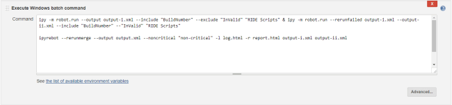 Writing the command to merge the files were just created.