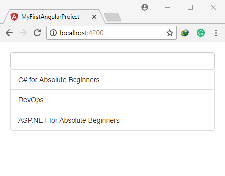 test the application