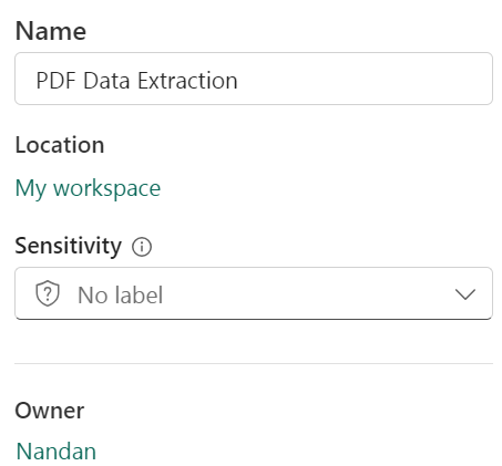Read and Import Data from PDF File using MSFT Fabric