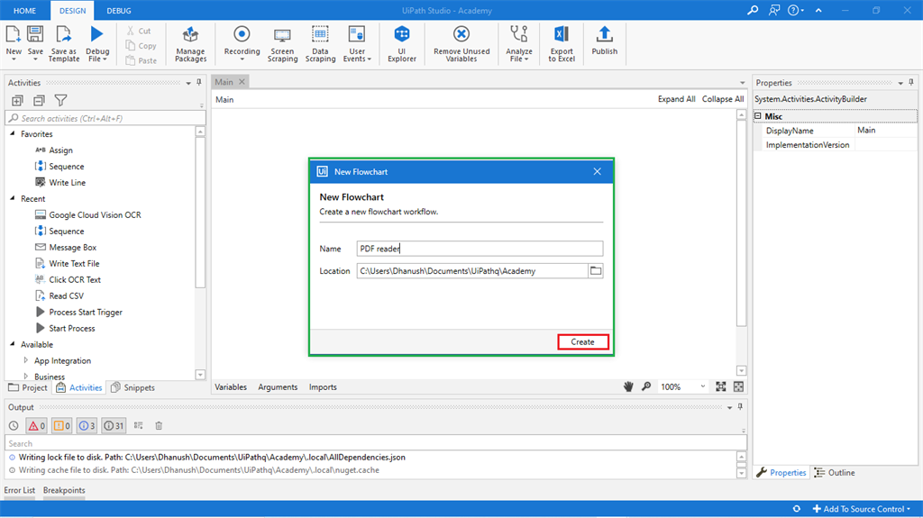 Reading And Writing The Text From A Scanned PDF Using RPA