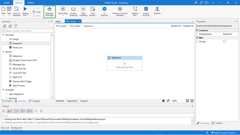 Reading And Writing The Text From A Scanned PDF Using RPA