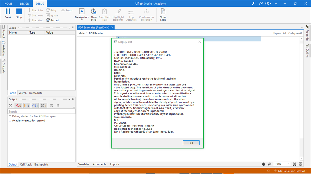 Reading And Writing The Text From A Scanned PDF Using RPA