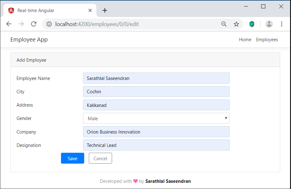 Real-time Angular 8 Application with SignalR and Cosmos DB