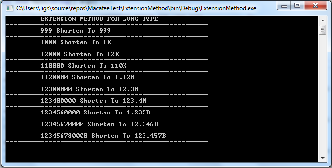 Real-Time Example Of Extension Method In C#