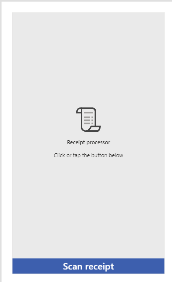 Receipt Processing Using AI Builder In PowerApps