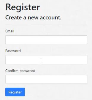 Registration Razor Page In ASP.NET Core Razor Pages Web Application