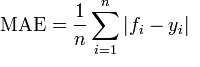 Mean Absolute Error