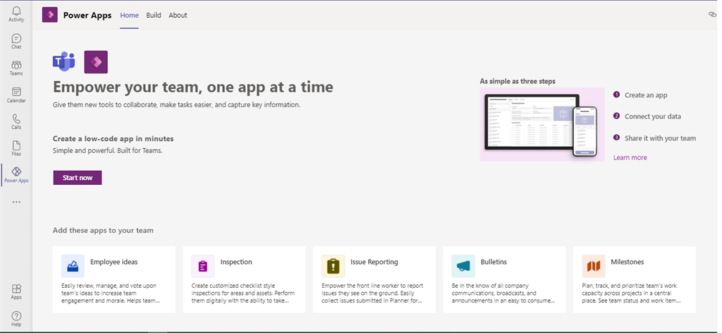 Relationship between tables in Dataverse using PowerApp from MS Team
