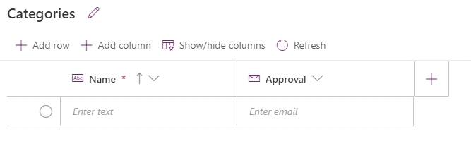 Relationship between tables in Dataverse using PowerApp from MS Team