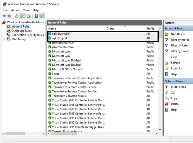 Remote Access Of The Database Using SQL Server