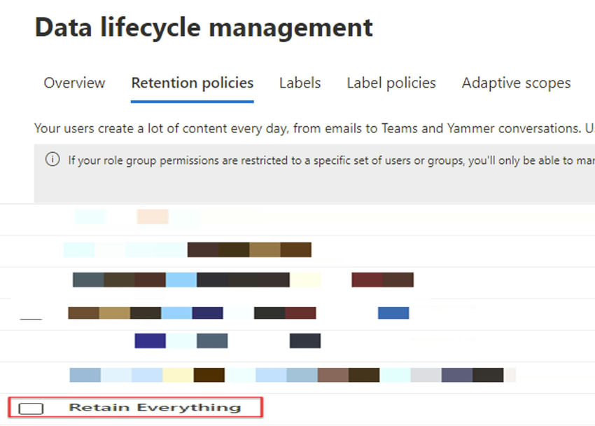 Data lifecycle management