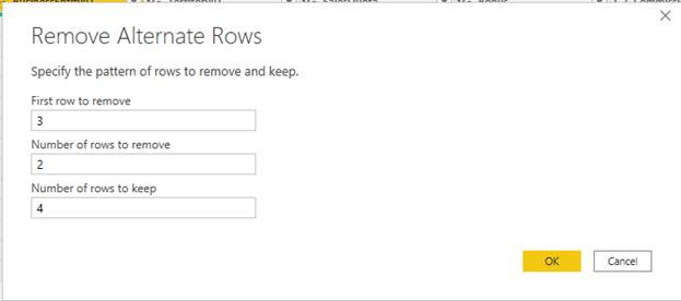 Removing Unnecessary Rows using Power Query in Power BI