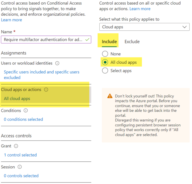 Require multifactor authentication for administrative roles