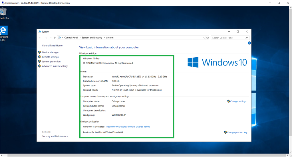 Resizing The Virtual Machine In Azure Cloud