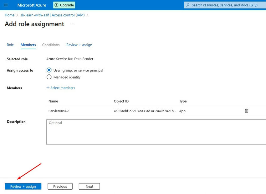 REST API to Send Messages to Azure Service Bus Topic Subscription