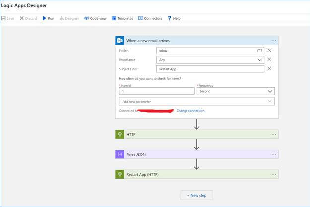 Restart Azure Web App Using Azure Logic App