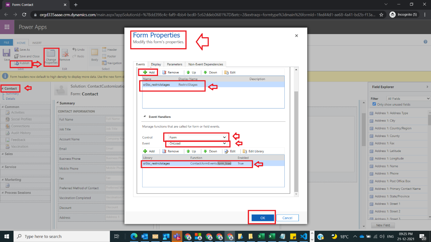 Restrict Manual Movement of Stages using JavaScript in BPF Figure 7