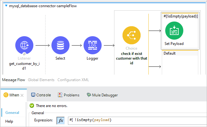 Retrieve data from database based on conditions in MuleSoft