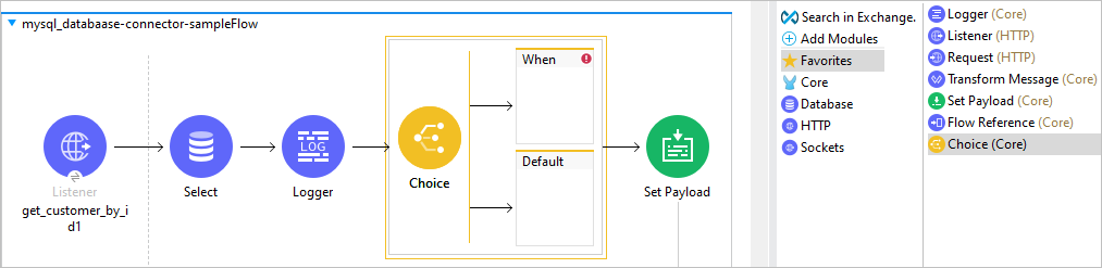Retrieve data from database based on conditions in MuleSoft