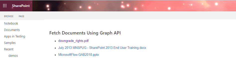 Retrieve Files And Items From SharePoint Using Microsoft Graph API