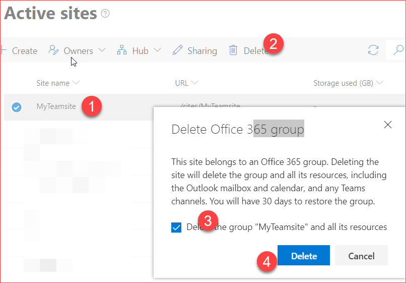 Reusing A Deleted SharePoint Online Team Site Name