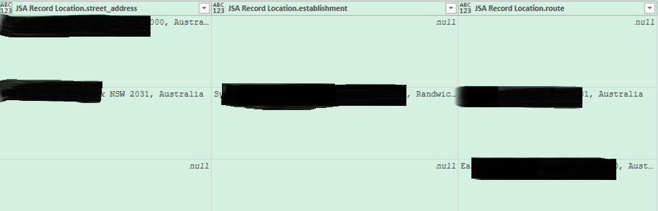 Reverse Geo Coding Using Google Maps API In Power Query