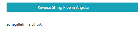 Reverse String Pipe in Angular