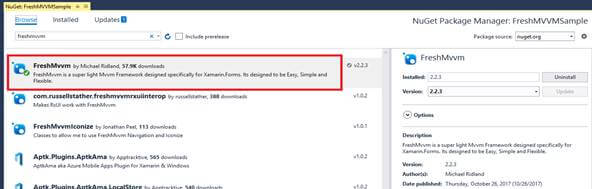 Rg Popup In Xamarin.Forms Using Fresh MVVM