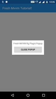 Rg Popup In Xamarin.Forms Using Fresh MVVM