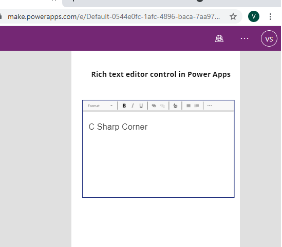 Rich text editor Control in Power Apps
