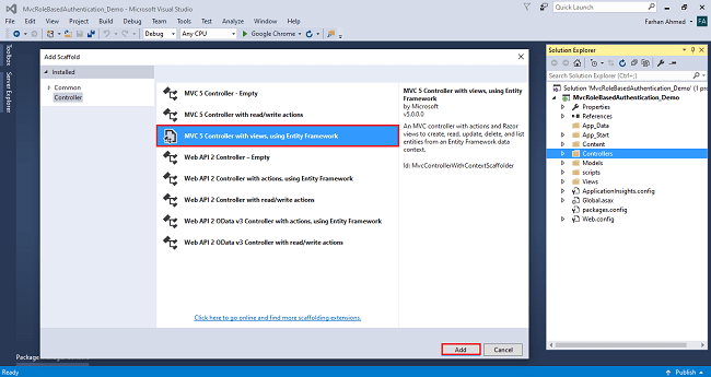 Role Based Authentication In ASP.NET MVC