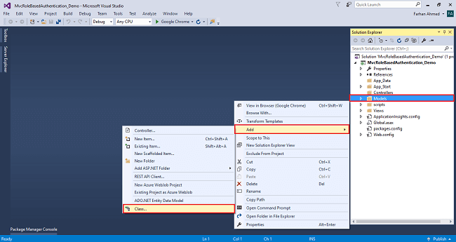 Role Based Menus In ASP.NET MVC