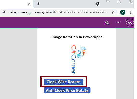 Rotating An Image In Power Apps