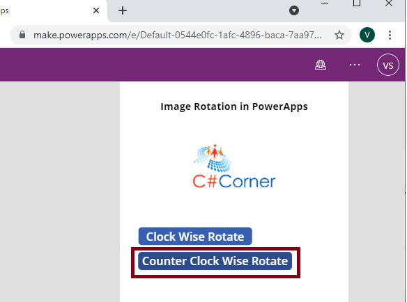 Rotating An Image In Power Apps