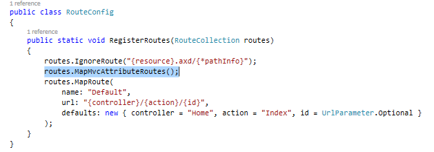 Routing In MVC 5