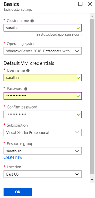 Running ASP.NET Core Application in Azure Service Fabric Cluster