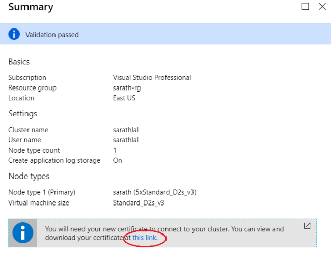 Running ASP.NET Core Application in Azure Service Fabric Cluster
