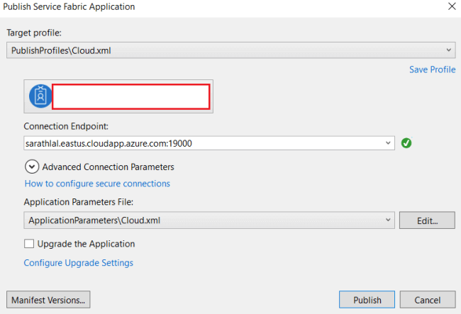 Running ASP.NET Core Application in Azure Service Fabric Cluster