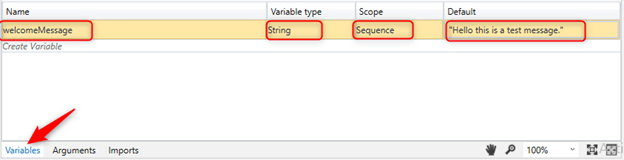 Sample Hello Program UIPath And Use Of Variables