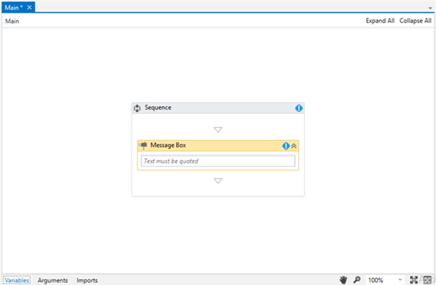Sample Hello Program UIPath And Use Of Variables