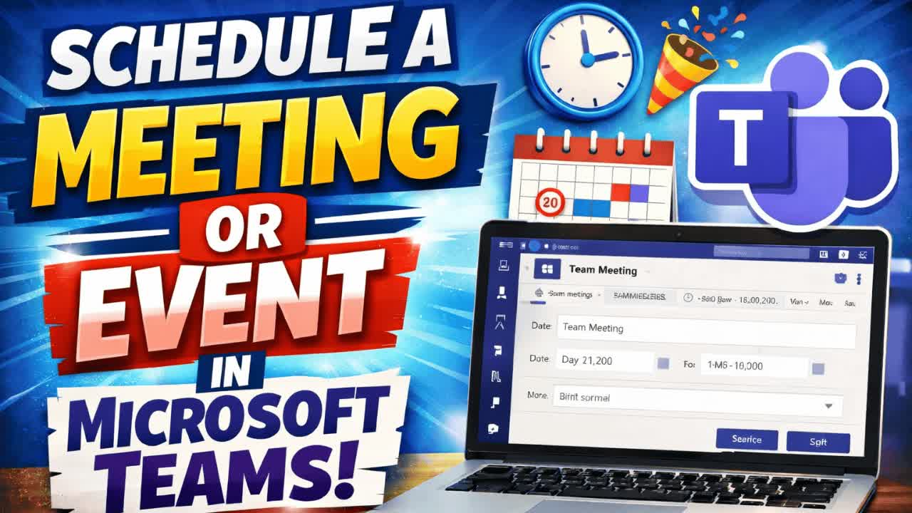 Schedule a Meeting or Event in Microsoft Teams