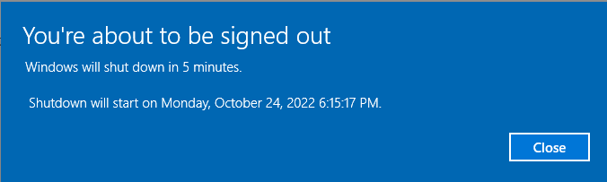 Schedule Automatic Shut Down Windows 10