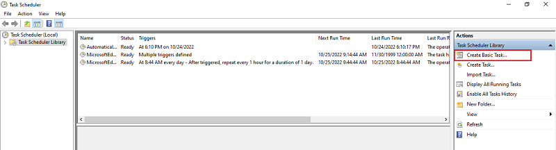 Schedule Automatic Shut Down Windows 10