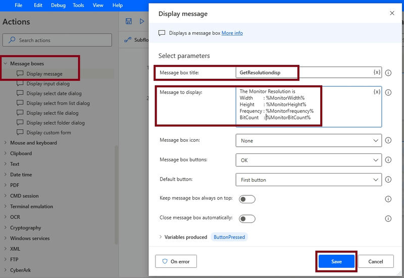 Screen Resolution in Desktop flow