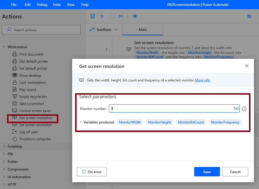 Screen Resolution in Desktop flow