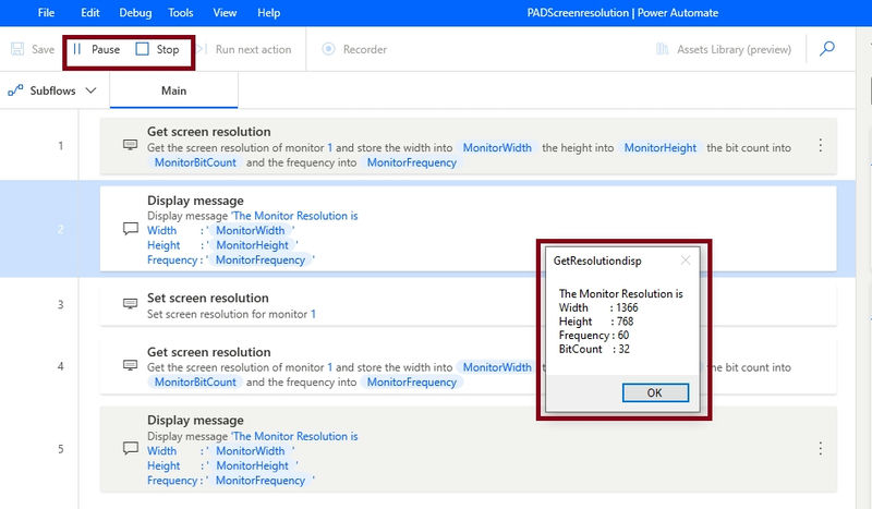 Screen Resolution in Desktop flow
