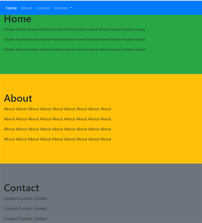 Scrollspy In Bootstrap