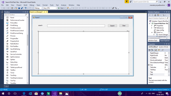 Search and Highlight Text in Rich TextBox