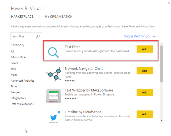 Search Record From The Table Visual In Power BI